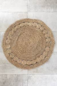 Boho Design Rustic Seagrass <b>Round</b> <b>Rug</b> - Product Image 3