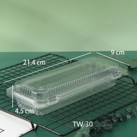 Transparante Wegwerp Fruit Container Plastic Huisdier Zwarte Microwavable Leverancier Groente Salade Cake Supermarkt Vlees Lade