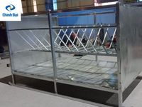 Alimentadores de heno de acero galvanizado portátiles duraderos fuertes para caballos/alimentador redondo de pacas de heno para equipo ganado