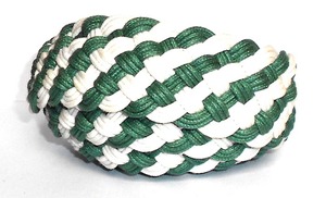 Cinturón de Punto Verde Oliva Vintage 100% Algodón con Hebilla Personalizada, Longitud Ajustable, Calidad Premium - Product Image 2