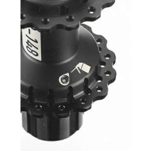 DaBomb CNC 32H 110mm * 15mm Boost MTB จักรยานฮับด้านหน้าพร้อมดิสก์เบรกปลดเร็ว HG freehub BODY - Product Image 5