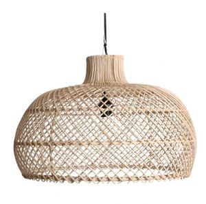 Indoor Home Decoration Natural Rattan <b>Lamp</b> <b>Shade</b> Handmade <b>Beige</b> Light Yellow Long Bali Rattan <b>Lamp</b> <b>Shades</b> - Product Image 6