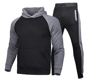 Super qualité hommes survêtement Jogging haut bas Sport survêtement à capuche pantalon pantalon 2 pièces/ensemble survêtement - Product Image 6