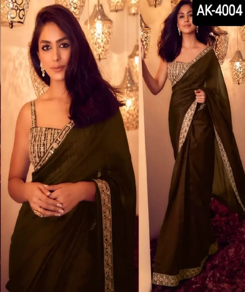 Fancy Vichitra Silk Saree Collection for Women Wedding Embroidery Work and Heavy Zari Work Saree and Long Gown Suit Salwar Dress
