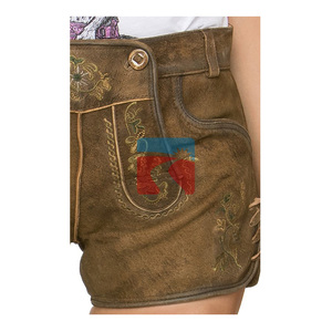 Authentische Herren Bayerische Lederhosen Traditionelles Deutsches Oktoberfest-Kostüm Shorts - Product Image 4