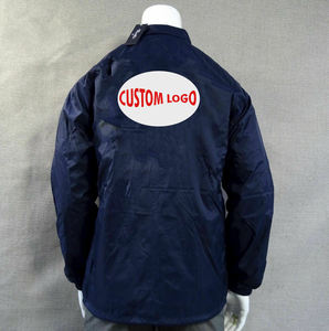 เสื้อแจ็กเก็ตพิมพ์ลายสำหรับผู้ชาย,เสื้อโค้ชโพลีเอสเตอร์พิมพ์ลายปักโลโก้ได้ตามต้องการ - Product Image 5