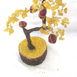 Best Value of Golden Quartz With Tumbled Step <b>Tree</b> : Golden Quartz With Tumbled Step <b>Tree</b> for Sale - Product Image 1