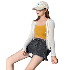 Bangladesh กางเกงยีนส์ขาสั้นผ้าเดนิมสำหรับผู้หญิงระบายอากาศได้ดีเป็นมิตรกับสิ่งแวดล้อม - Product Image 1