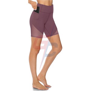 Short de Yoga pour femmes, vêtements de Gym, taille haute, avec poches - Product Image 2
