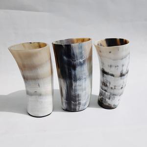 Vasos de cristal de cuerno vikingo pulido, uso de recuerdo de estilo Animal - Product Image 1