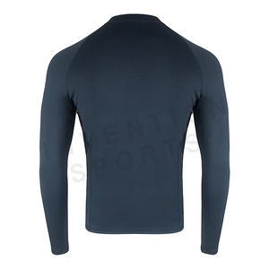 Camisetas de compresión de ajuste Atlético ligeras de color sólido de secado rápido de manga completa para hombre de la mejor calidad a la mejor venta - Product Image 6