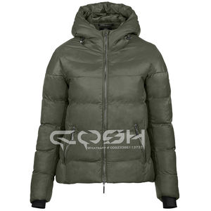Chaquetas hinchadas de Invierno para mujer, forro polar acolchado transpirable con cuello levantado tejido de Pakistán - Product Image 5