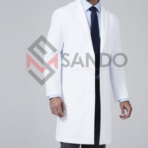 Batas de Laboratorio Personalizadas al por Mayor con Logotipo, Batas de Médico, Batas de Laboratorio Médicas de Sarga de Algodón en Venta - Product Image 1