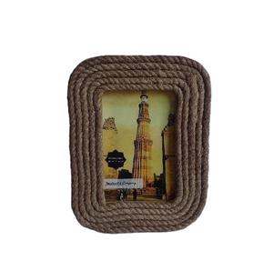 Jute Picture <b>Photo</b> <b>Frame</b> in Rope Style Available in All <b>Photo</b> Sizes and Patterns Home Decoration - Product Image 1