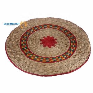 Coussin rond en jonc de mer, style moderne, écologique, pour décoration intérieure - Product Image 4