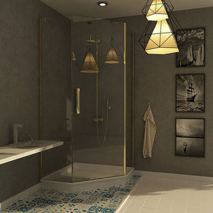 Mampara de Ducha de Vapor Portátil Moderna con Cristal Templado de 4 mm y Bandeja de ABS, Puerta Corredera sin Marco, 1 Año de Garantía - Product Image 5