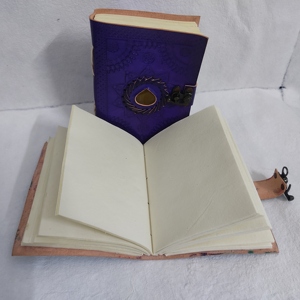 Chất lượng cao màu xanh màu xanh lá cây Ấn Độ Tạp Chí da Bìa máy tính xách tay A5 Kích thước 120 trang Đá kim loại khóa xoắn ốc ràng buộc bìa cứng máy tính xách tay - Product Image 2