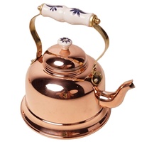 Bouilloire en cuivre brillant faite à la main SHAHID HANDICRAFTS, 100 % ayurvédique, design moderne, poignée anti-fuite, personnalisable – Meilleures ventes