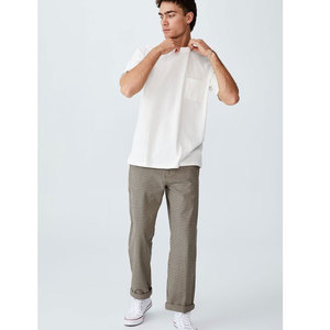 Dult 6,1 oz., 100% Cotton ococ- Hirt Hiren's hhort lelelerew eeee_rue hute hirhite hirts Men s Jersey ocket --hirhirt. - Product Image 2