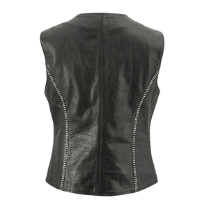 Gilet en cuir décontracté pour moto, hiver, à carreaux, imperméable, coupe-vent, respirant, design personnalisé pour hommes et femmes - Product Image 4