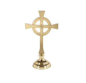 Cruz de Altar de Iglesia de Latón de Alta Calidad, Artículos Religiosos - Product Image 1