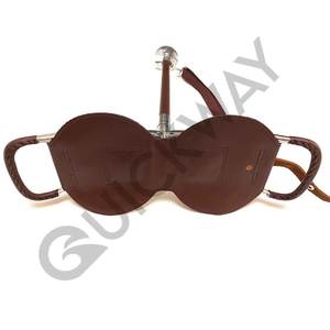 Soporte de árbol de cuero Silla de caza personalizada transpirable Color marrón personalizado con metal plateado - Product Image 3