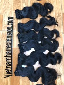 Extensions de cheveux humains vierges Remy ondulés du Vietnam, longueur 8-30 pouces, en vrac - Product Image 4