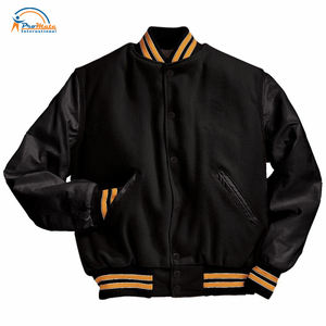 Chaqueta de béisbol universitaria al por mayor para hombre, chaqueta de lana personalizada, chaquetas impermeables de talla grande para hombre - Product Image 4