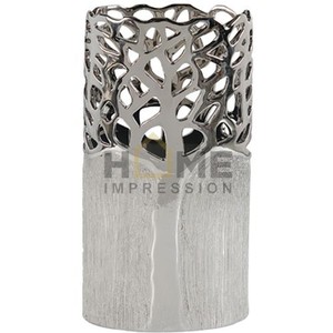 Jarrón de exhibición de flores de diseño antiguo, diseño de ramas de Metal pulido dorado, florero de Metal de lujo para decoración de hogar y Hotel - Product Image 5