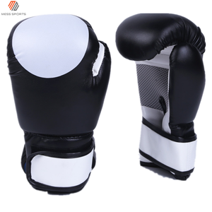 Blue Faux Leather Boxing Training <b>Gloves</b> With Velcro Closure Breathable Design For Adults - Product Image 4
