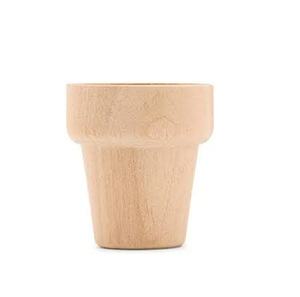 Maceta de madera para plantas, Mesa para el hogar, soporte para macetas, decoración de suelo de paja, Forma cuadrada y color madera natural - Product Image 6