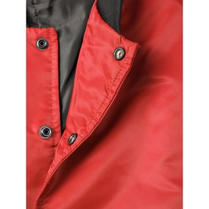 Chaqueta universitaria de hombre de algodón de rizo francés 480GSM personalizada OEM decoración de bordado con capucha y soporte de invierno con logotipo personalizado al por mayor - Product Image 6