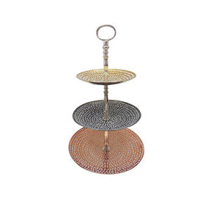 Design exclusif 3 niveaux pour la maison hôtel Restaurant fête d'anniversaire décoration gâteau serveur tasse support utilisation multifonctionnelle - Product Image 1