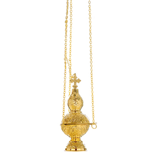 Encensoir Orthodoxe Plaqué Or en Laiton - 22243-1 - Product Image 1