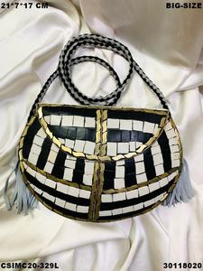 Bolso de noche hecho a mano con mosaico de metal para mujer, bolso de fiesta de boda a la moda con embrague de diseño exclusivo - Product Image 2