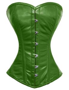 Faja Corsé Moldeadora de Cintura de Cuero PU con Varillas de Acero, Soporte Firme y Relleno para Glúteos - Product Image 1