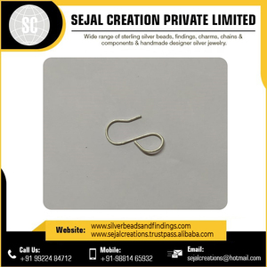 Móc Tai Dây Tai Hình Lưỡi Câu Bộ Dụng Cụ Làm Trang Sức Nữ Từ Ấn Độ Bằng Bạc Sterling - Product Image 6