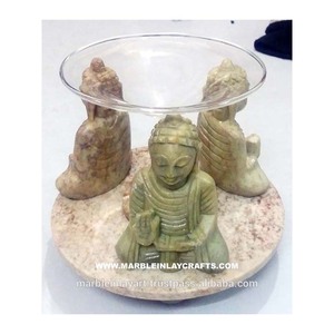 Handmade Soapstone Buddha Shape Aroma <b>Oil</b> <b>Burner</b> - Product Image 1