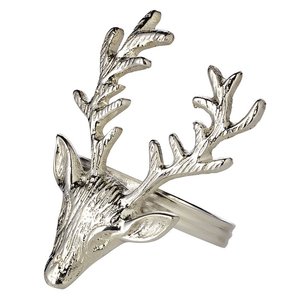 High Quality Silver Finished Napkin Rings Maple <b>Leaf</b> Shape for Table Top and Wedding Decoration for Restaurants and Hotels - Product Image 1