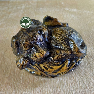 Urne funéraire en or avec motif de tigre, écologique, pour souvenir - Product Image 2