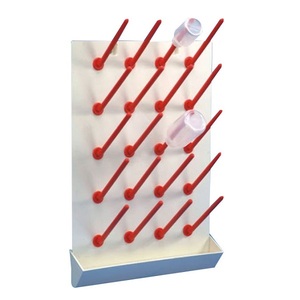 Escurridor de tubos y botellas, estante de Material de acrilonitrilo, butadieno, estireno y policarbonato - Product Image 1