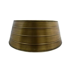 Jupe d'arbre de forme ronde en métal enduit rouge luxueux collier d'arbre de Noël de bonne qualité à vendre - Product Image 3