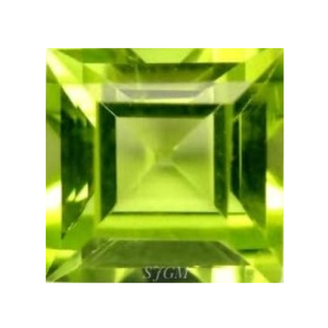Precio de fábrica al por mayor alta calidad 4mm corte cuadrado PERIDOT Natural facetado cuarzo verde suelto por pieza | PERIDOT NATURAL | - Product Image 1