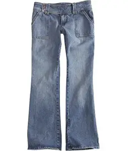 Odm Fabriek Groothandel Flare Vrouwen Gebouwd Met Een Pasvorm Die 5-Pocket Flare Jeans Skinny Plus Size hoge Vintage Oem Boot Cut