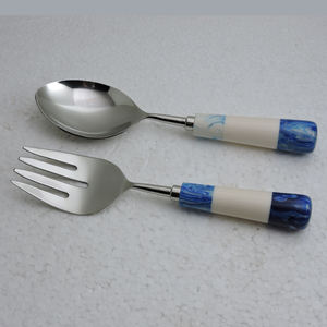 ด้ามจับทำจากเรซินหินอ่อน & อุปกรณ์ในครัวสำหรับสลัดสลัด - Product Image 2