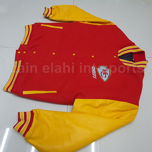 2025 UNISEX Fábrica al por mayor Nuevo diseño Cómodo Varsity Transpirable Chaqueta de cuero de talla grande Royal Blue Red Winter Bomber - Product Image 6