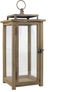 Linterna de madera de metal simple - Product Image 4
