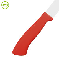 Cuchillo de Cerámica para Frutas, Ligero (43g), con Mango de PP y Revestimiento Suave, Hoja de Acero Inoxidable, Imprescindible para la Cocina Moderna Familiar, Ideal para Restaurantes