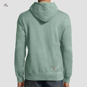 เสื้อฮู้ดขนแกะสไตล์สตรีทสำหรับผู้ชายผ้าคอตตอน100% ลายปักสีพื้นผ้าฟลีซถักขนาดใหญ่พิเศษ - Product Image 4