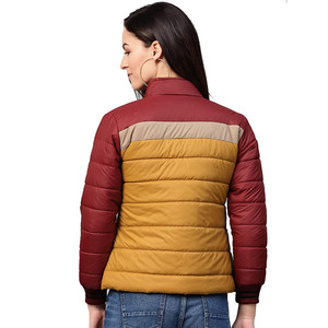 2025 Trendy Fashionable <b>Women's</b> Long Length Cotton Printed Puffer Jacket Breathable Sunfade Multi-Color Zipper <b>Winter</b> Button - Product Image 2